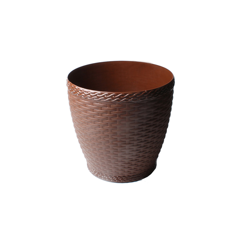 Plastic rattan flower pot mould